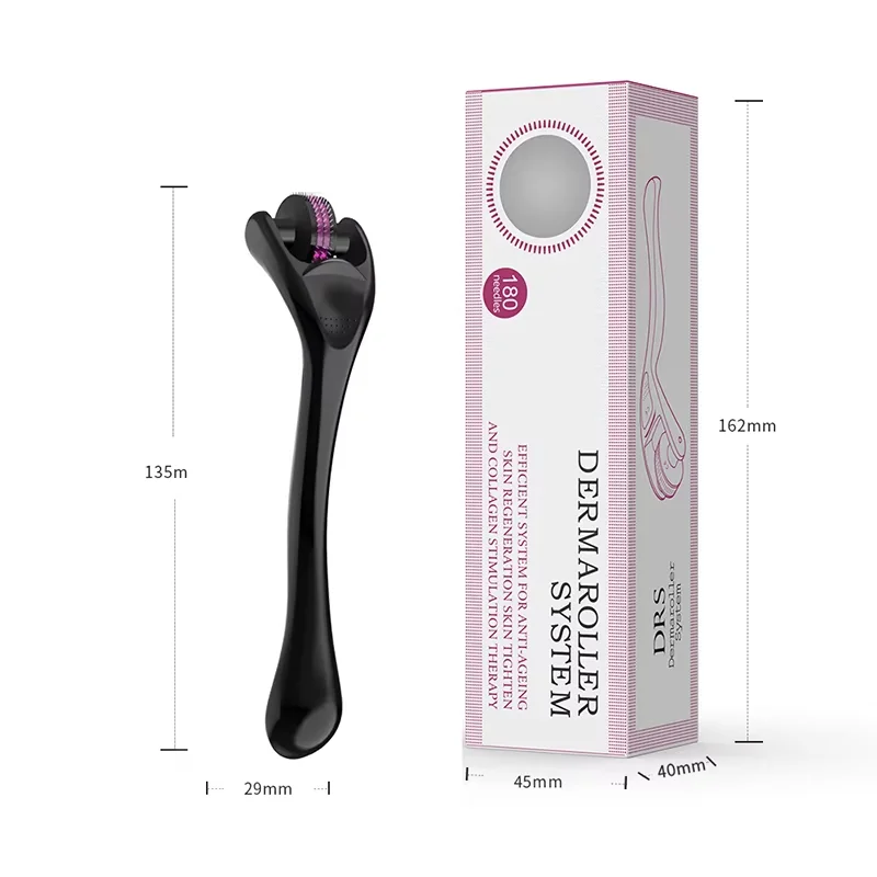 180 Derma Roller For Facial Skin Body Face Care Hair Growth Beard Acne Wrinkle Red Blood Removal 0.2/0.25/0.3 - view 4