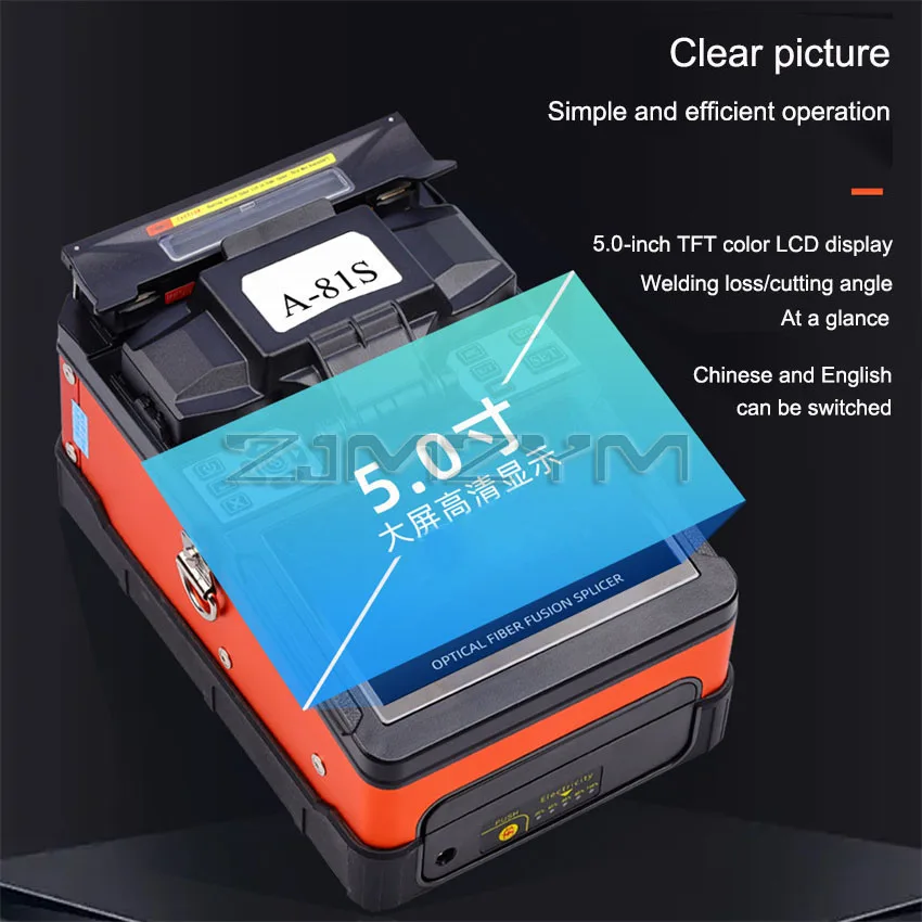 New A-81S Fiber Fusion splicing machine FTTH Automatic Intelligent Multifunctional Optical Fiber Fusion Splicer