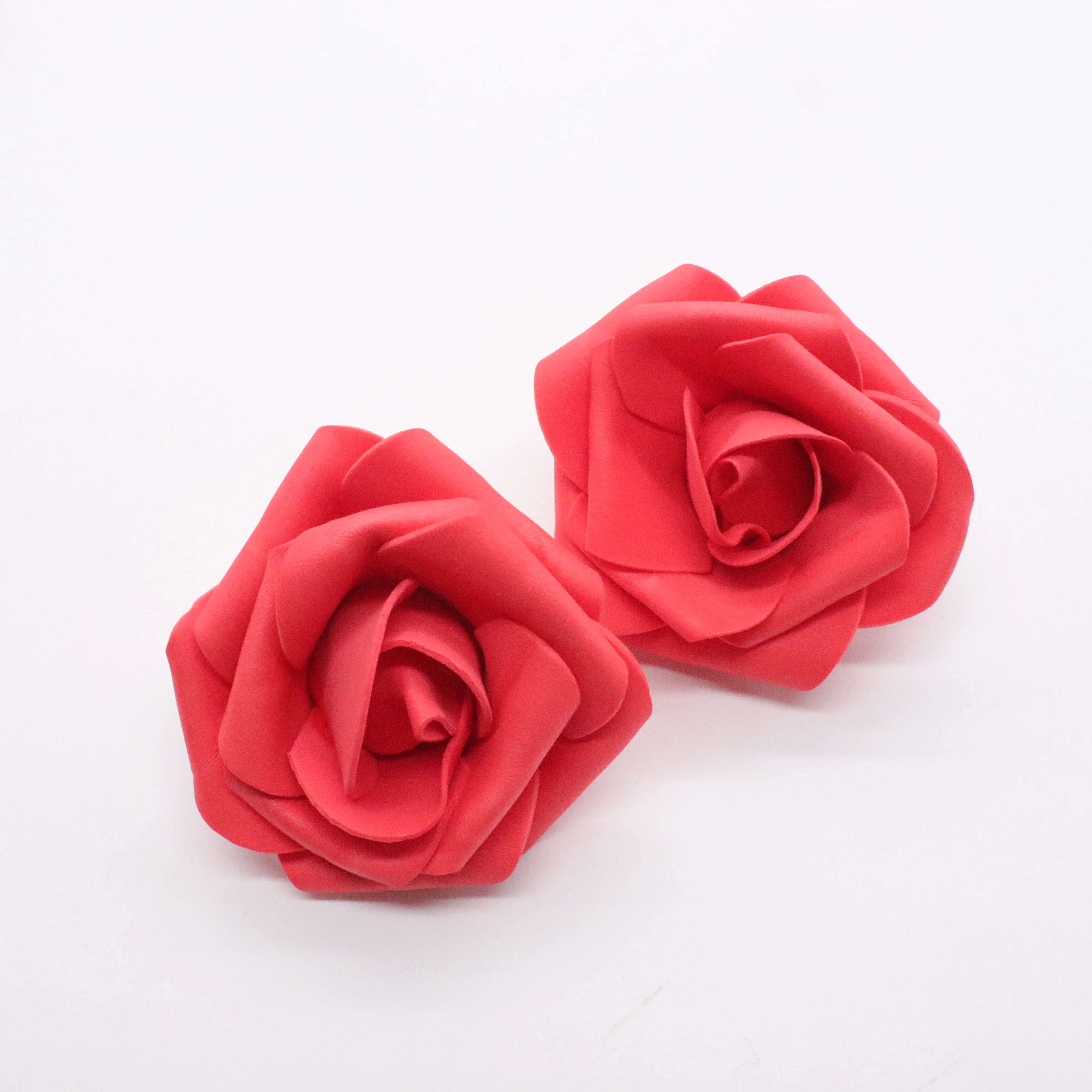 4cm 30 개/몫 큰 PE 거품 장미 인공 꽃 머리 홈 웨딩 장식 DIY Scrapbooking 화환 가짜 장식 장미