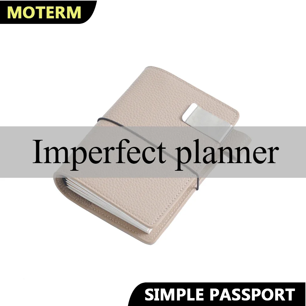 Limited Imperfect Moterm Travel Journal Simple Series Passport Size Notebook Genuine Leather Organizer Diary Sketchbook Planner