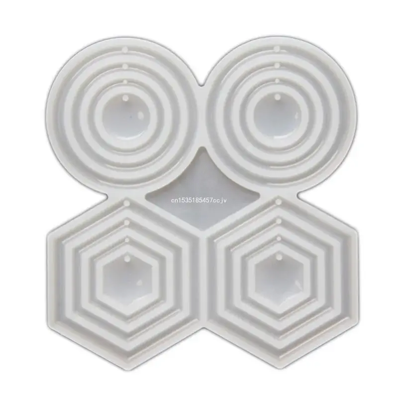 Resin Mold Multi Size Circular Pendant Earrings Mould Silicone Grinding Dropship