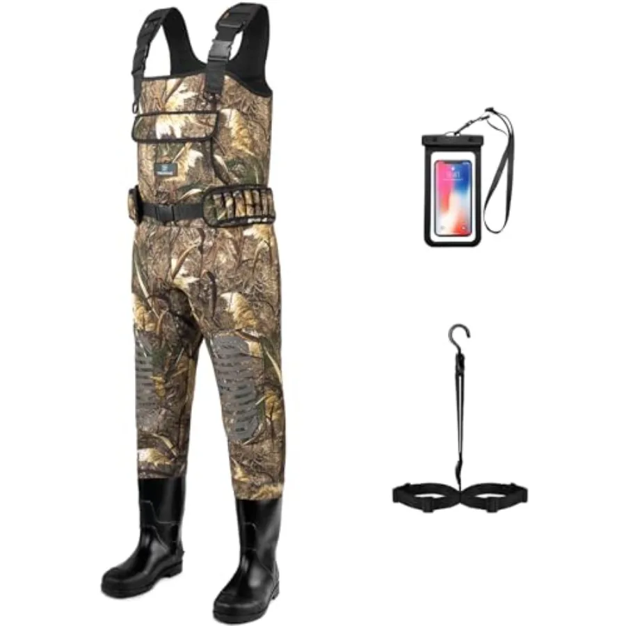 

Водонепроницаемые рыболовные и охотничьи вейдерсы из неопрена со встроенными сапогами для мужчин и женщин, идеально подходят для влажных условий, прочные и долговечные.