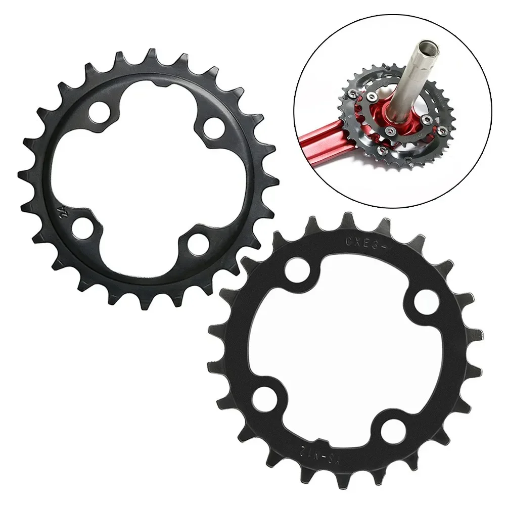 2021ER Top-quality Ring Single Tooth Wide 64BCD Chain Chainring Narrow 22T 24T Bike MTB Accessories Bicycle Bike MTB Replacement