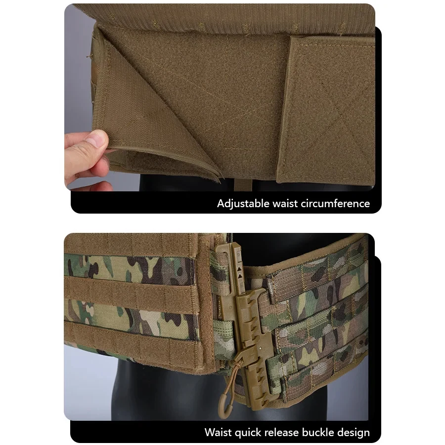 YAKEDA schnell abnehmbare Outdoor-Jagdweste, multifunktionale Trageweste mit verstellbaren Schultern und Taille, atmungsaktive Weste. – Detail 7