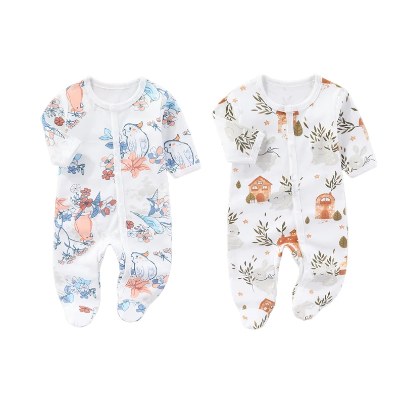 Soft cotton unisex baby romper set with full front buttons  everyday baby outfit romper suitable for all seasons