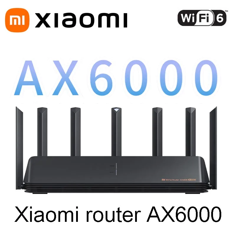 Xiaomi WiFi AX6000 Wireless Router WiFi6 6000Mbs WiFi6 VPN 512MB Qualcomm CPU Mesh Repeater External Signal Network Amplifier