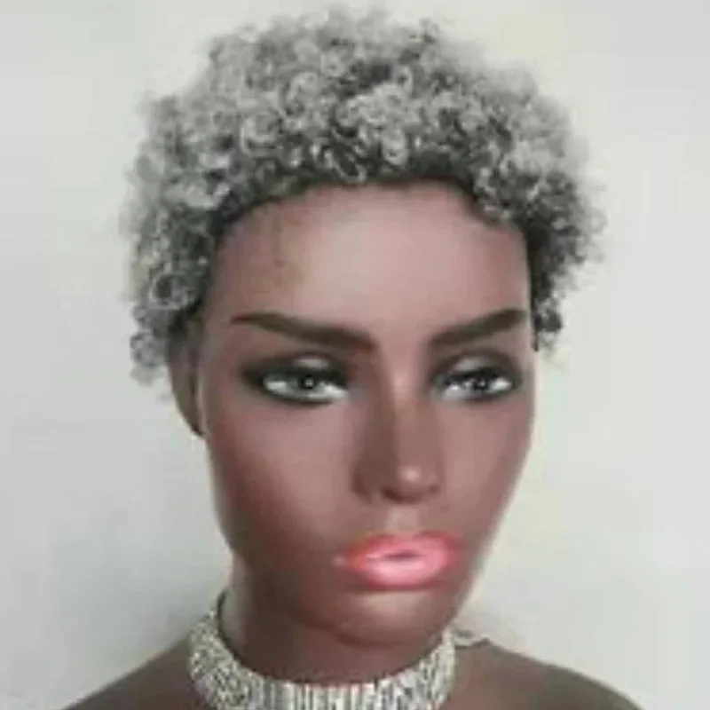 New Fashion Afro Kinky Synthetic Short For Black Women Rose Net Screw Curly Heat Resistant Fiber Wig Daily Use - view 5