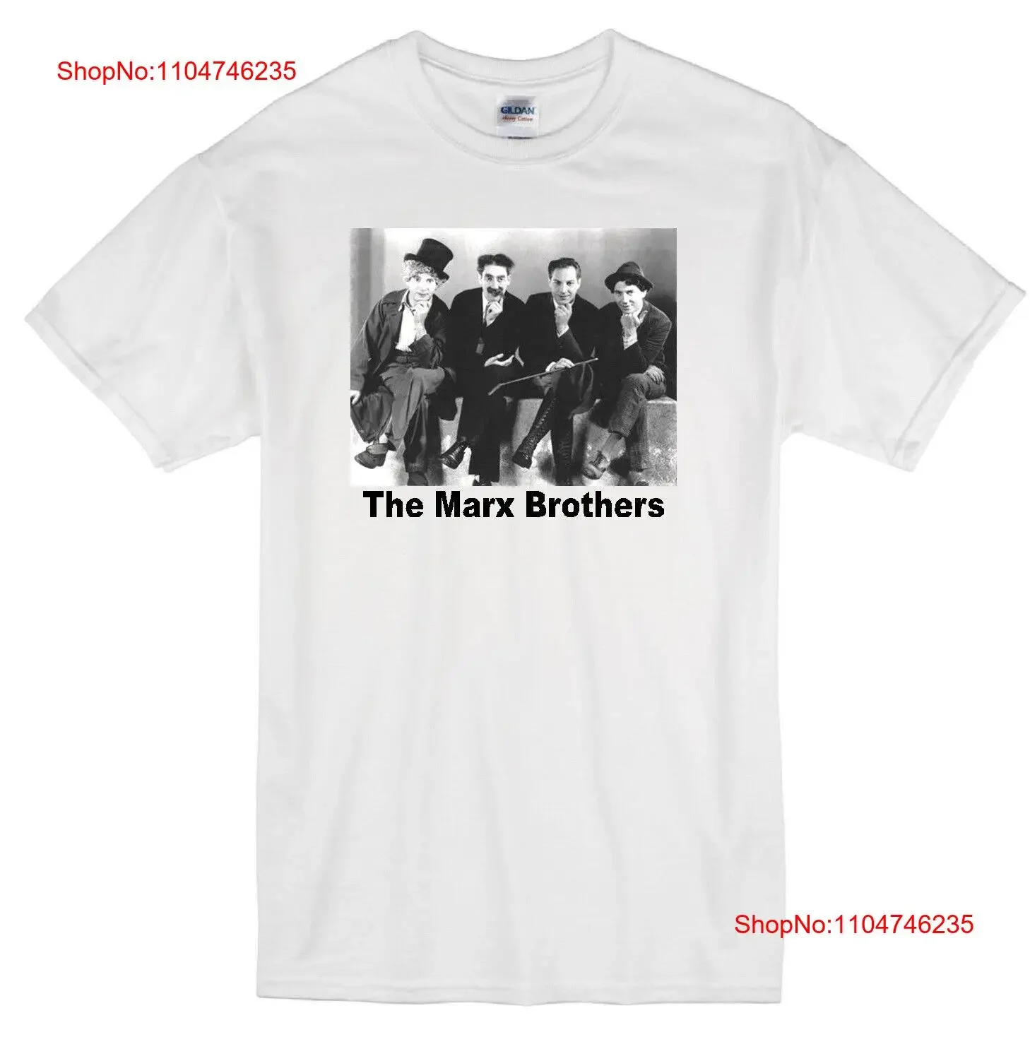MARX BROTHERS GROUCHO CHICO HARPO ZEPPO CLASSIC COMEDY MOVIE WHITE T SHIRT vintage Washed Stylish homme Top For Everyday Wear