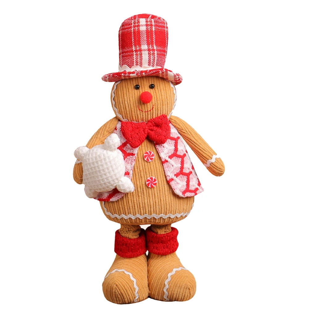 Retractable Christmas Plush Doll for Festive Decor and Creative Play Perfect Addition to Your Holiday Atmosphere