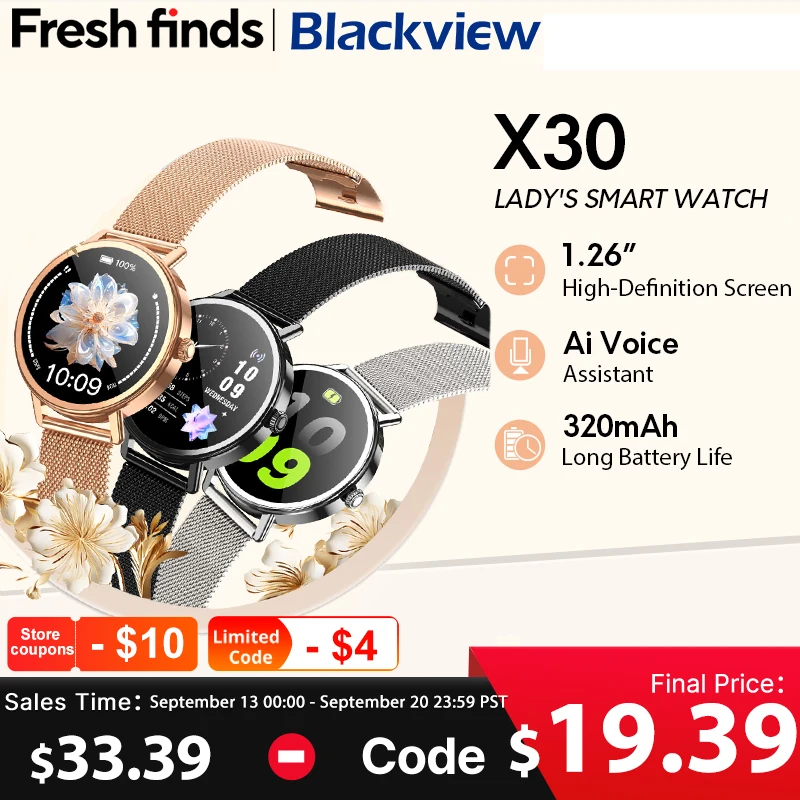 【World premiere】Blackview X30 Smartwatch 1.26