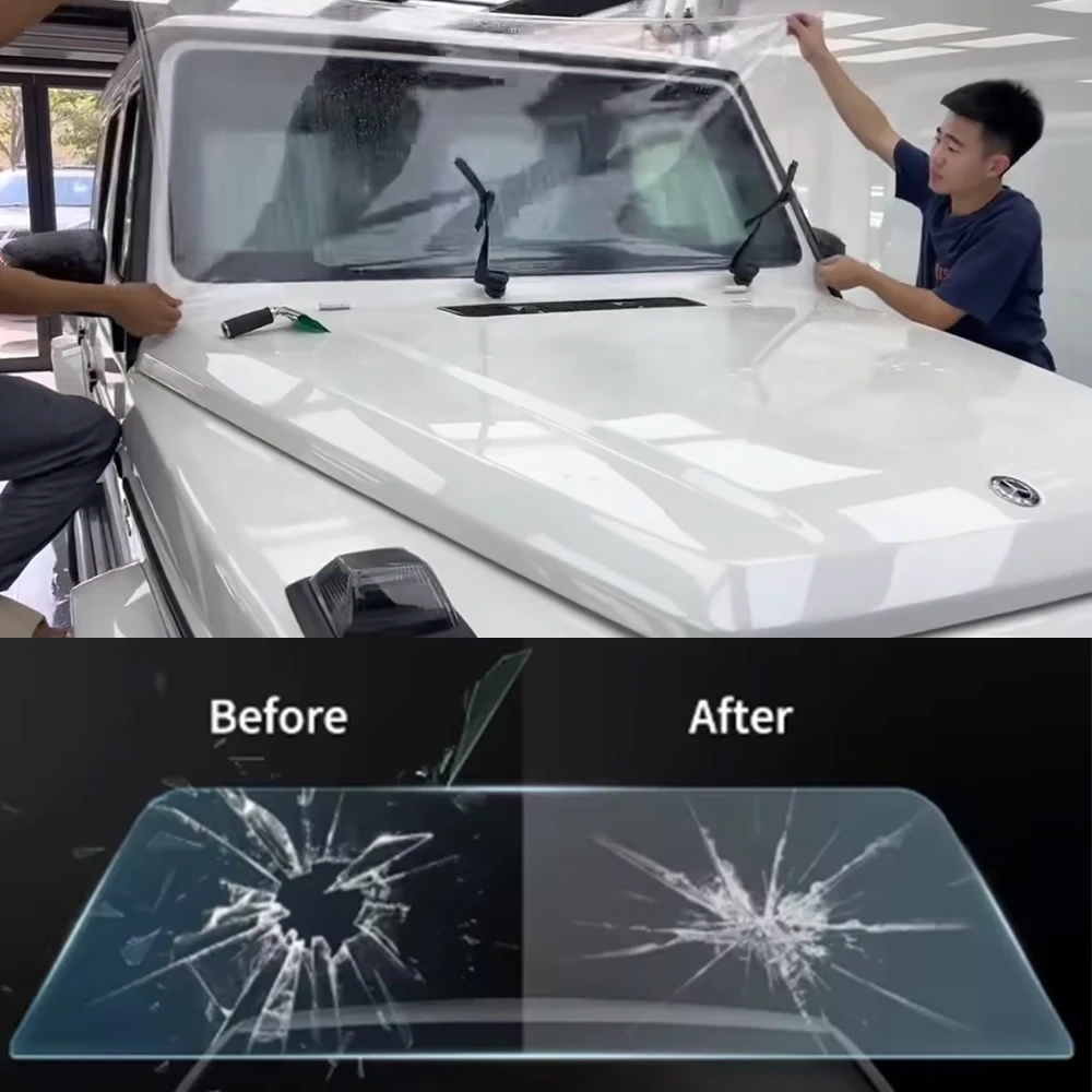 Автомобильный щиток на переднее лобовое стекло, броня PPF, самовосстанавливающийся, из ТПУ, взрывозащищенная защита, защита от камня, HD, прозрачная защита заднего автомобиля Автомобильный щиток на переднее лобовое стекло, броня PPF, самовосстанавливающийся, из ТПУ, взрывозащищенная защита, защита от камня, HD, прозрачная защита заднего автомобиля