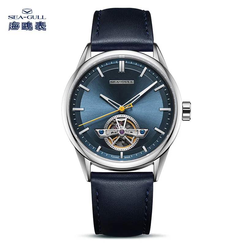 Seagull Fashion Business Men Mechanical Watch 2024 New Hollow Flywheel Waterproof Automatic Mechanical Watch Genuine 6126