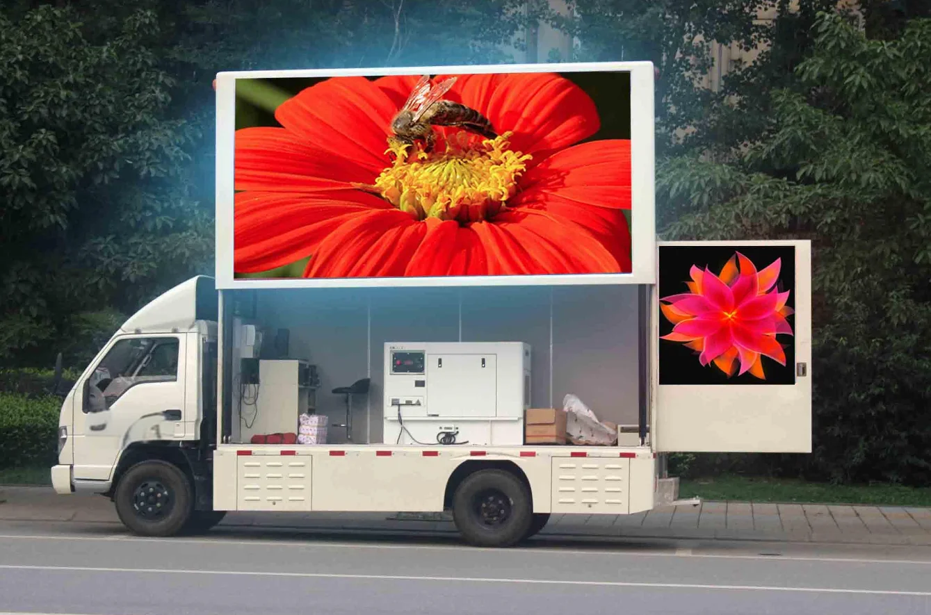 Outdoor high-definition waterproof full-color P2.5 car LED panel advertising display screen video wall