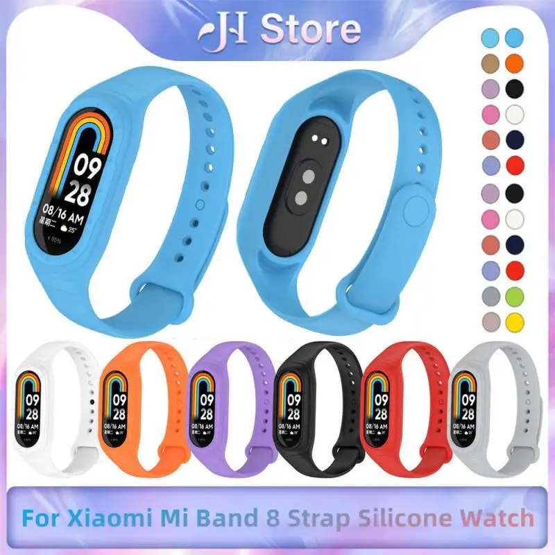 Xiaomi Mi Band 8用のスペアシリコンブレスレット,アクセサリー