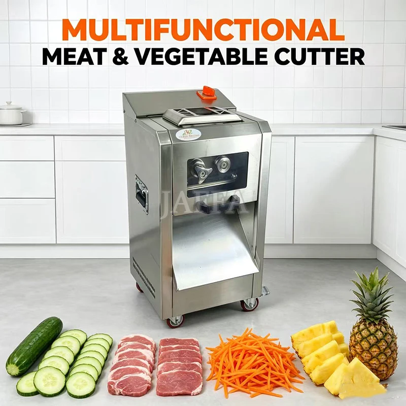 Meat Cutting Machine Commercial Meat Slicer Cutter Machine Stainless Steel Electric Slicer for Vegetable Pork Lamb
