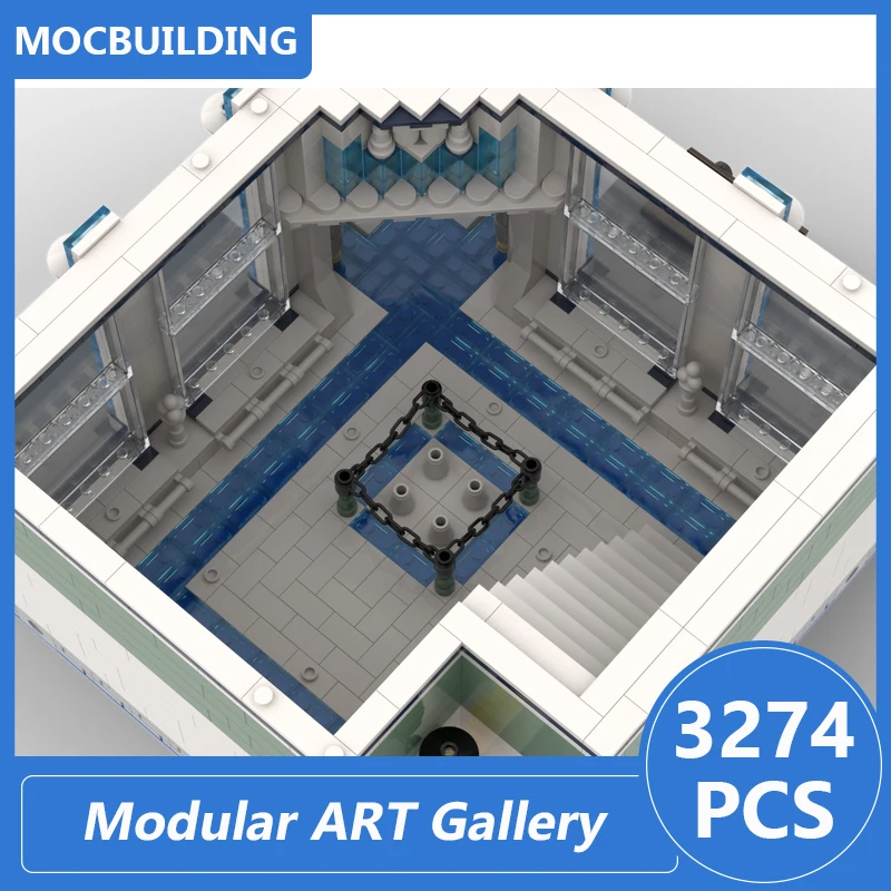 Modular ART Gallery Model Moc Building Blocks Diy Assemble Bricks Architecture Series Creative Display Toys Xmas Gifts 3274PCS