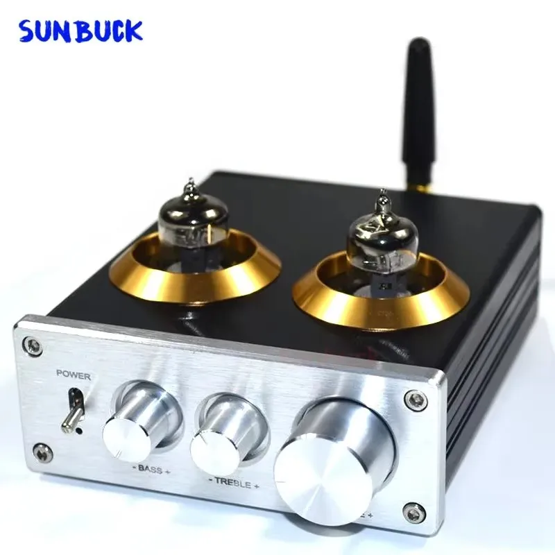 

Sunbuck 200+200w 2.0 high-power Bluetooth USB Lossless Decoding hifi 6U1 6F2 5Z2P Tube Digital Sound Amplifier Audio