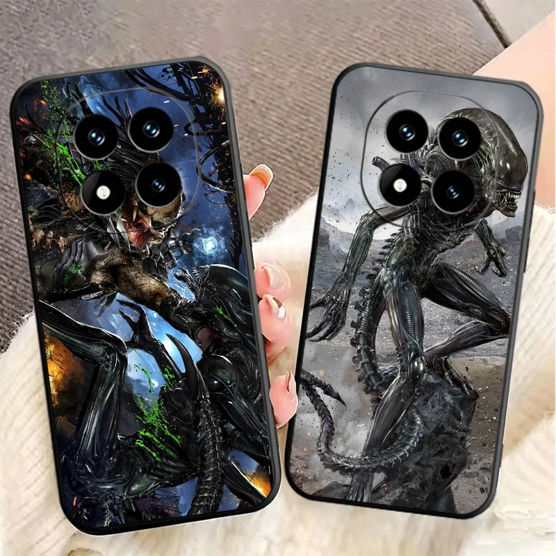 A-Alien Vs P-Predator Soft Phone Case for Xiaomi Redmi Note 12 13 14 15 Pro Plus 11 12S 11S 11T 10 4G Black Cover Back Shell - view 3