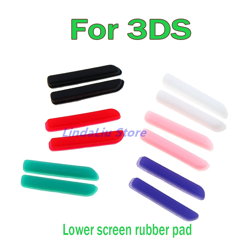 

100sets=200pcs For 3DS Lower LCD Screen Rubber Buttons Pad Repair Parts Game Accessories