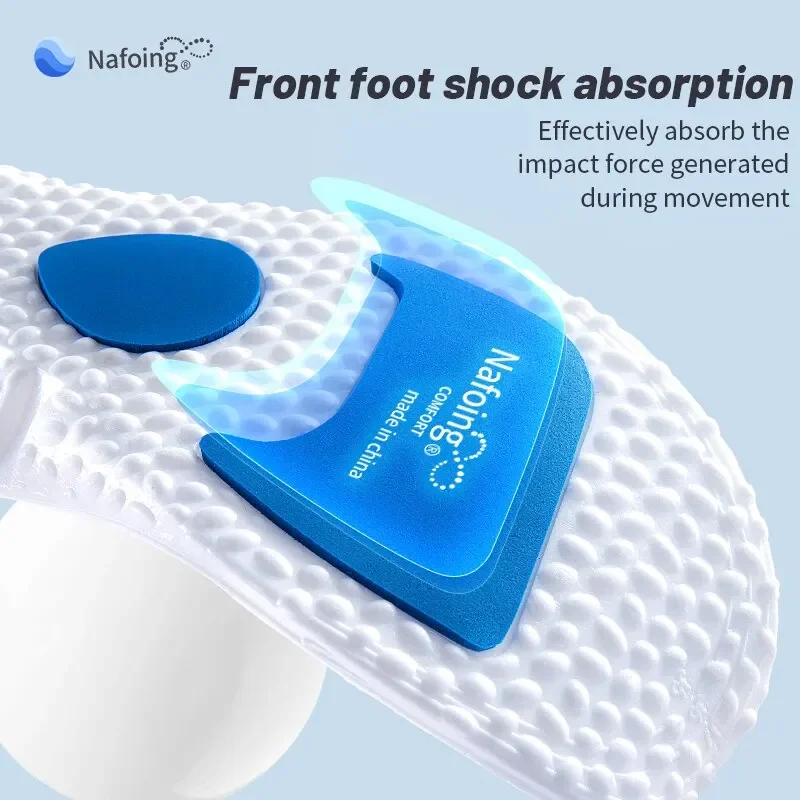 New Sports Insoles for Shoes Technology Shock Absorption Deodorant Breathable Cushion Running Insoles for Feet Man Women