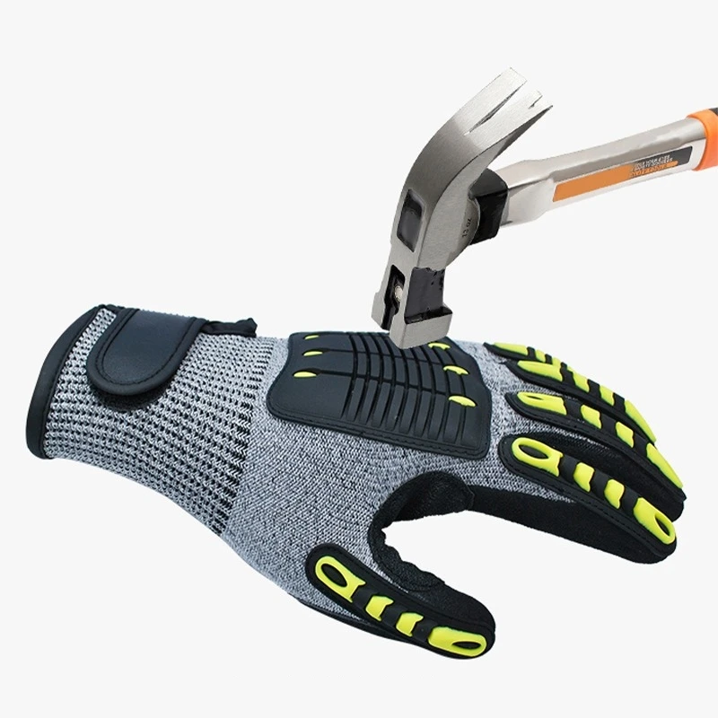 Anti Impact Cut Resistant Work gloves Mechanix anti-cut wear shockproof anti-smash oil mining drilling Protection Working gloves