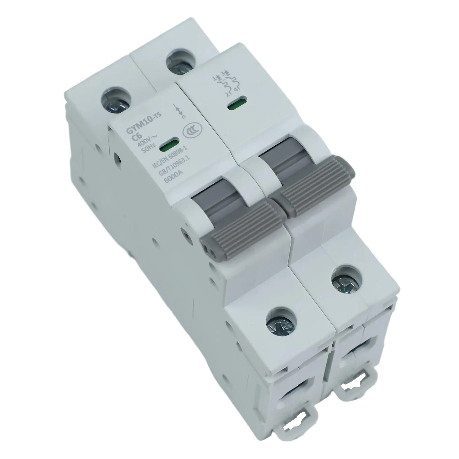 

Миниатюрный автоматический выключатель (MCB) 2-полюсный для редкого использования с максимальной пропускной способностью до 16 мм²