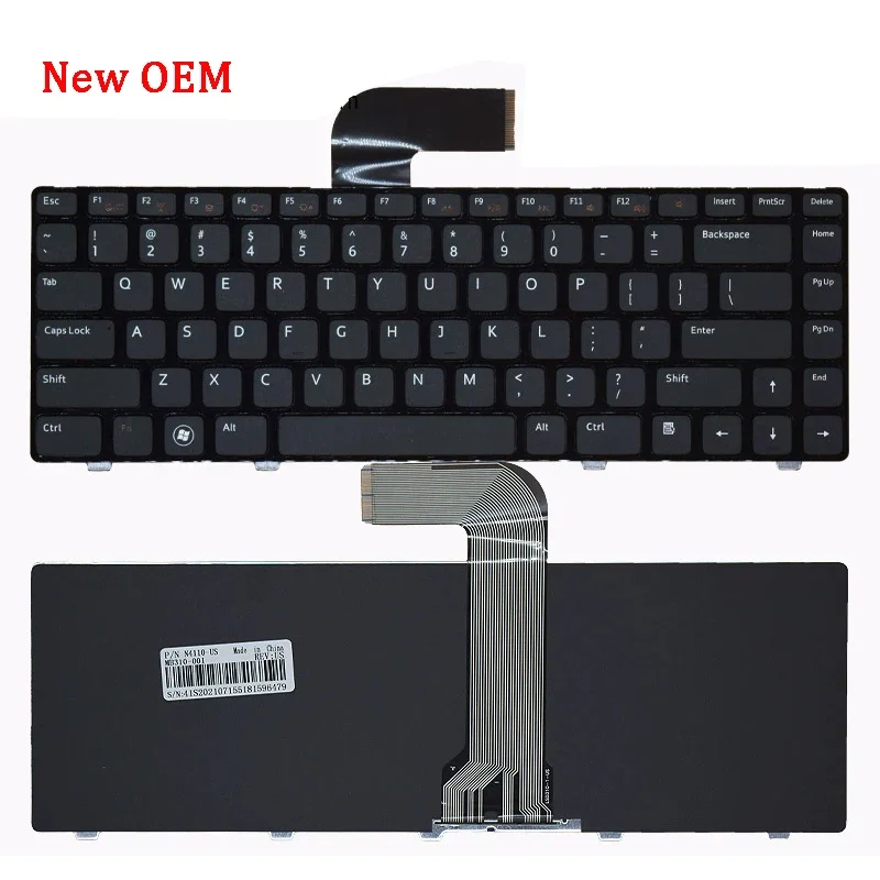 New Genuine Laptop Rreplacement Keyboard Compatible for DELL 14VR M411R M4120 14R-L502X 5525 M421R 7520 7420 P22G