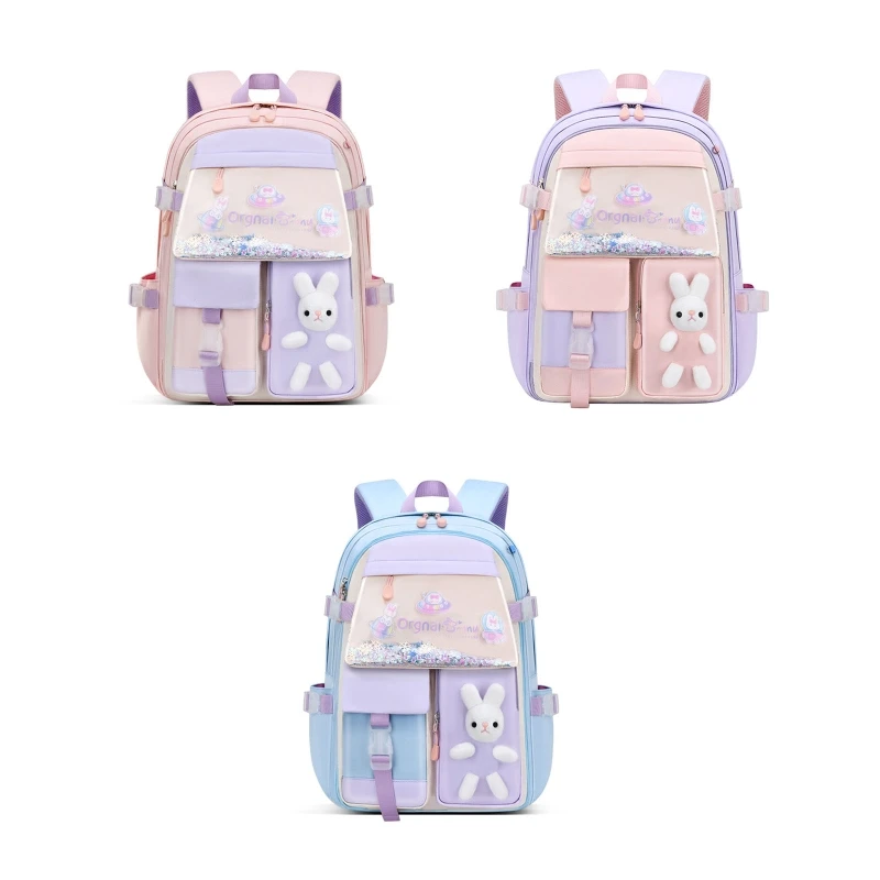 

Teenage Girls' Backpack Elementary School Students Bookbag Outdoor Daypack Anti-Theft Pocket Design Large Capacity