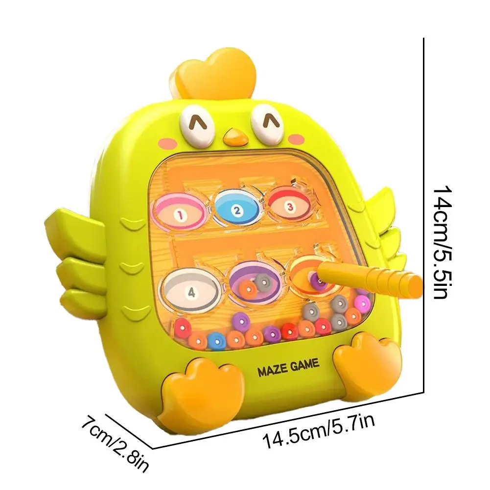 Magnetic Maze Montessori Toy for Kids, Magnetic Bead Drawing Board with Pen, Educational Travel Toys for Toddlers