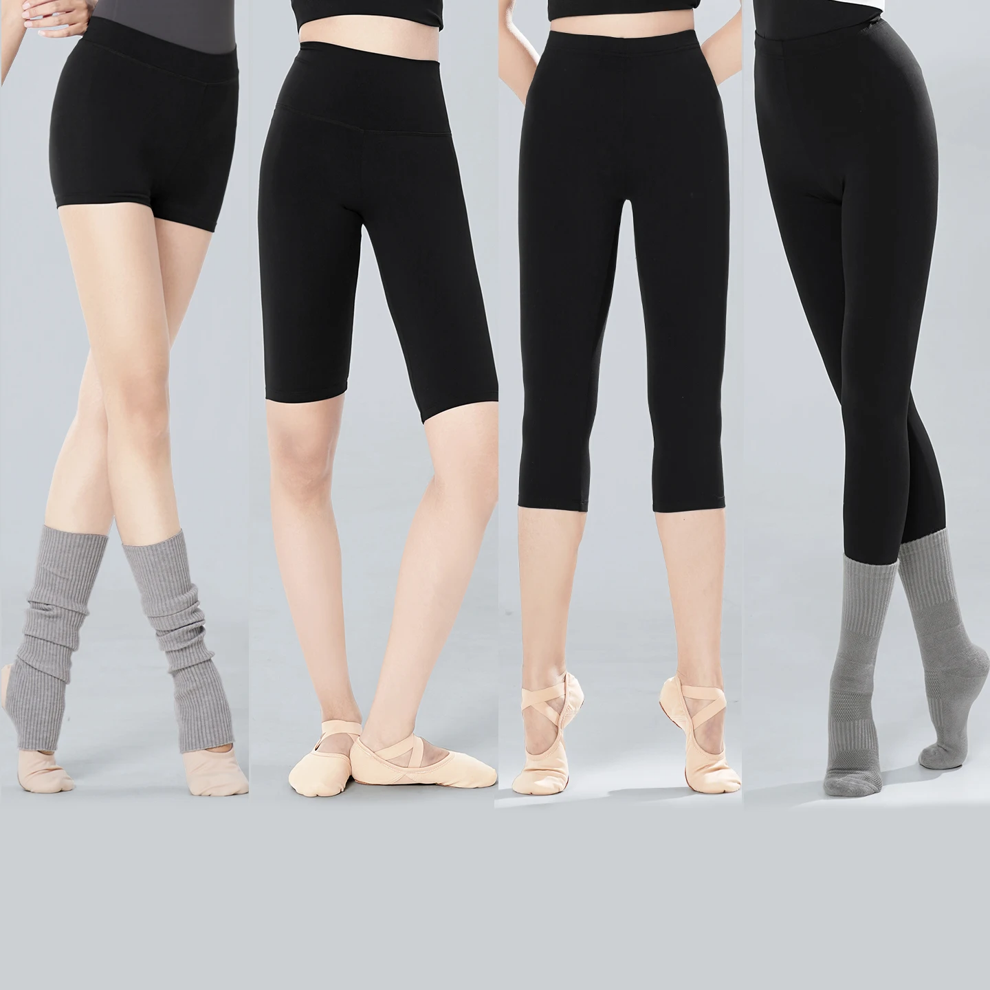 여성 발레 바지 나일론 댄스 바지 블랙 카프리 바지 발레 반바지 모달 연습 바지 성인 스트레치 체조 바지