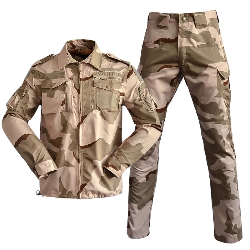 Autumn Uniform Cargo Sets Men Special Forces Combat Shirt Coats+Pants 2 Pcs Suit Outdoor Breathable Army Airsoft Clothes