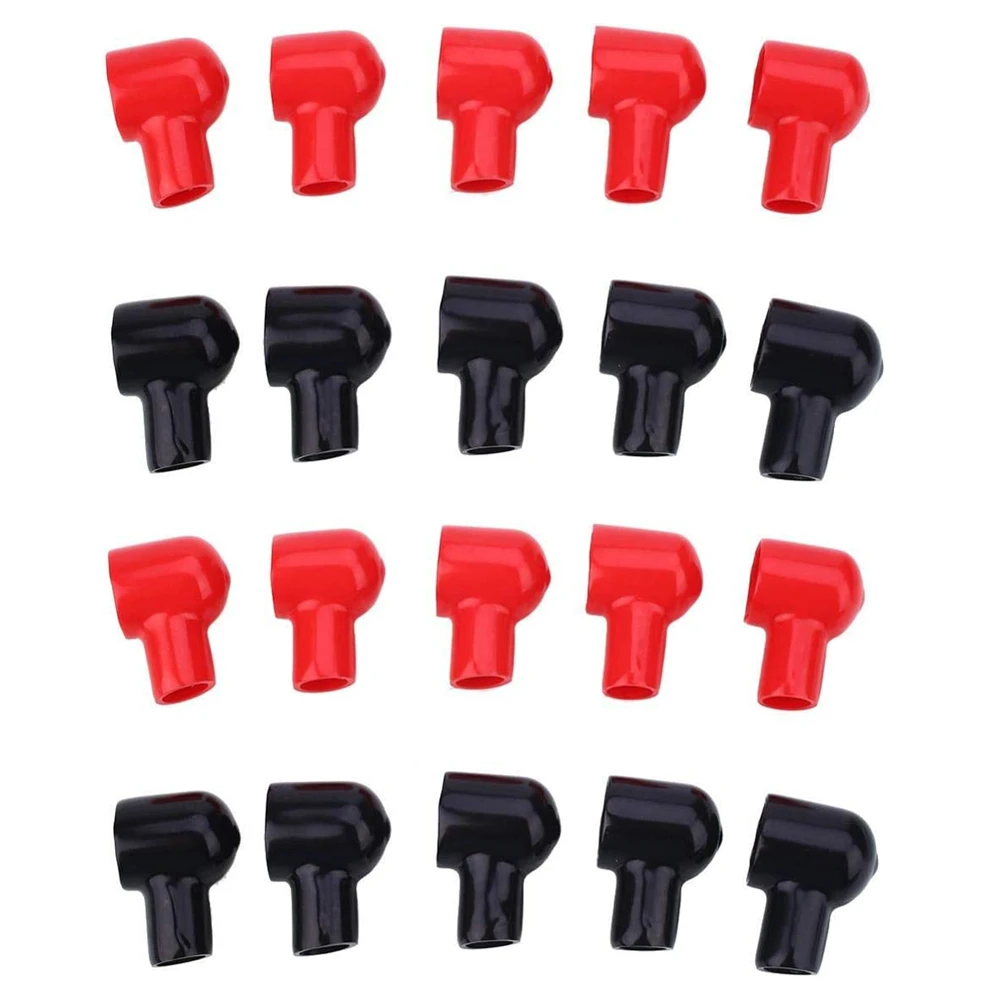 20PCS 12x20mm Battery terminal cover Boots Insulating protective Lug caps for car Marine Commercial Power Sports 12x20mm