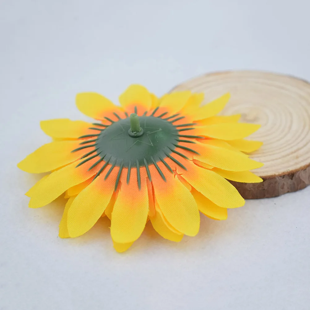 

Artificial Sunflower Heads Simulation Flowers Lifelike Decorations Home Party Store Fake Flowers Silk Cloth Easy Clean