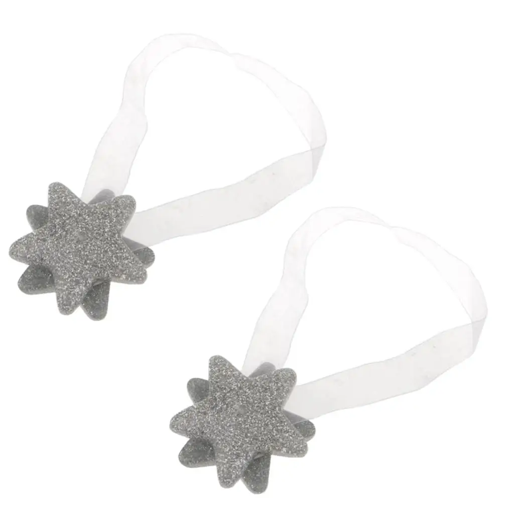 2 Set Handsfree Curtain Tie Tiebacks Broach Holdbacks Clips Star