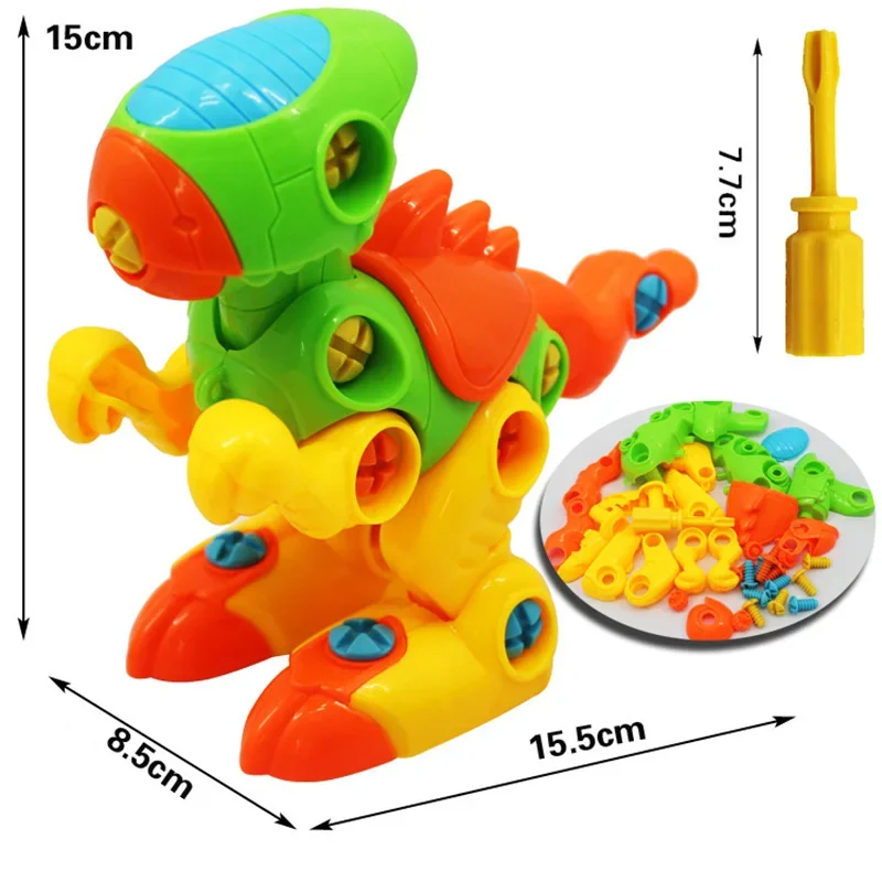 Early Education Model Building DIY Screw Nut Group Installed 3D Puzzle Disassembly Motorcycle Kids Toys for Children Jigsaw