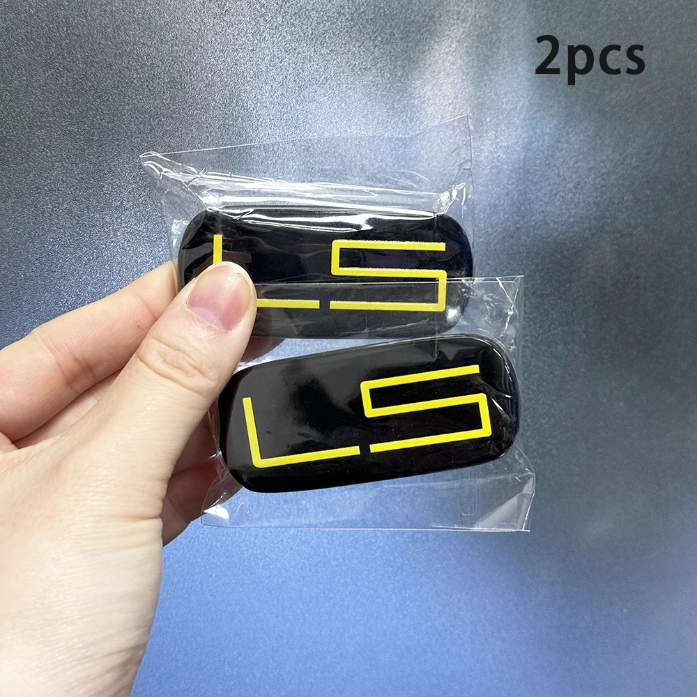 

2Pcs Black Gold 99-07 Side Body LS Resin Emblem 3D Badge With Adhesive Backing Water Proof Replacement