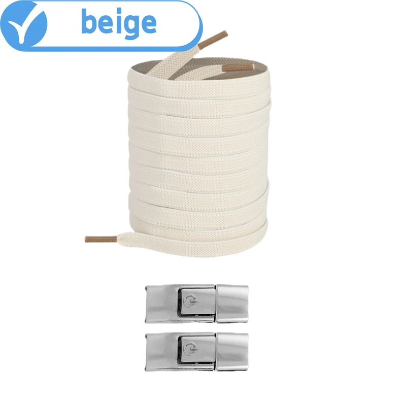 8 MM 2023 Keine Krawatte Schnürsenkel Drücken Sie Schloss Schnürsenkel Ohne Krawatten Elastische Schnürsenkel Sneaker Kinder Erwachsene Verbreiterte Flache Schnürsenkel für Schuhe