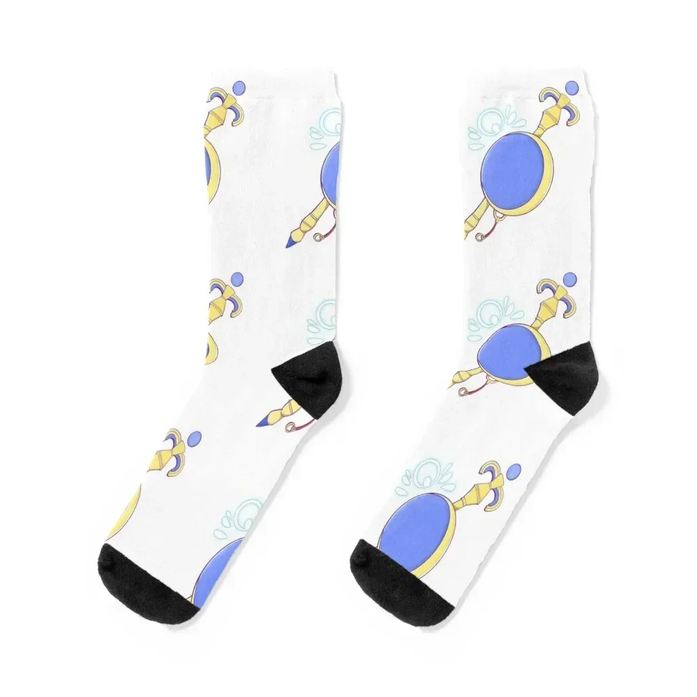 

Palutena's Staff & Shield Socks floral Toe sports gifts hip hop Male Socks Women's