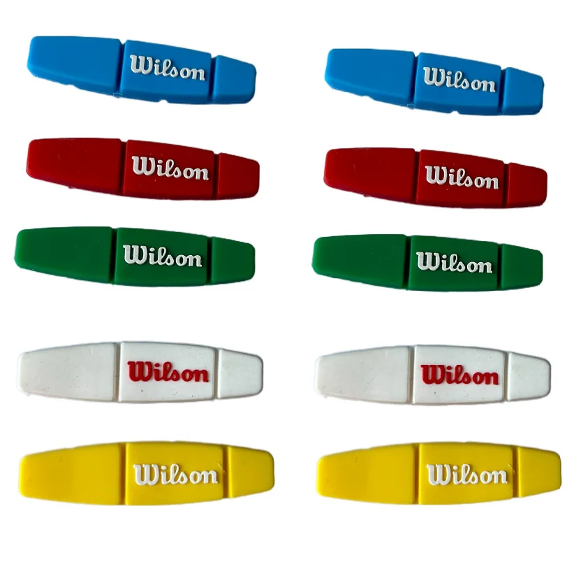 2/10 pçs wilson raquete de tênis amortecedor colorido amortecedor de vibração de tênis anti-vibração silicone esporte tênis accessorie