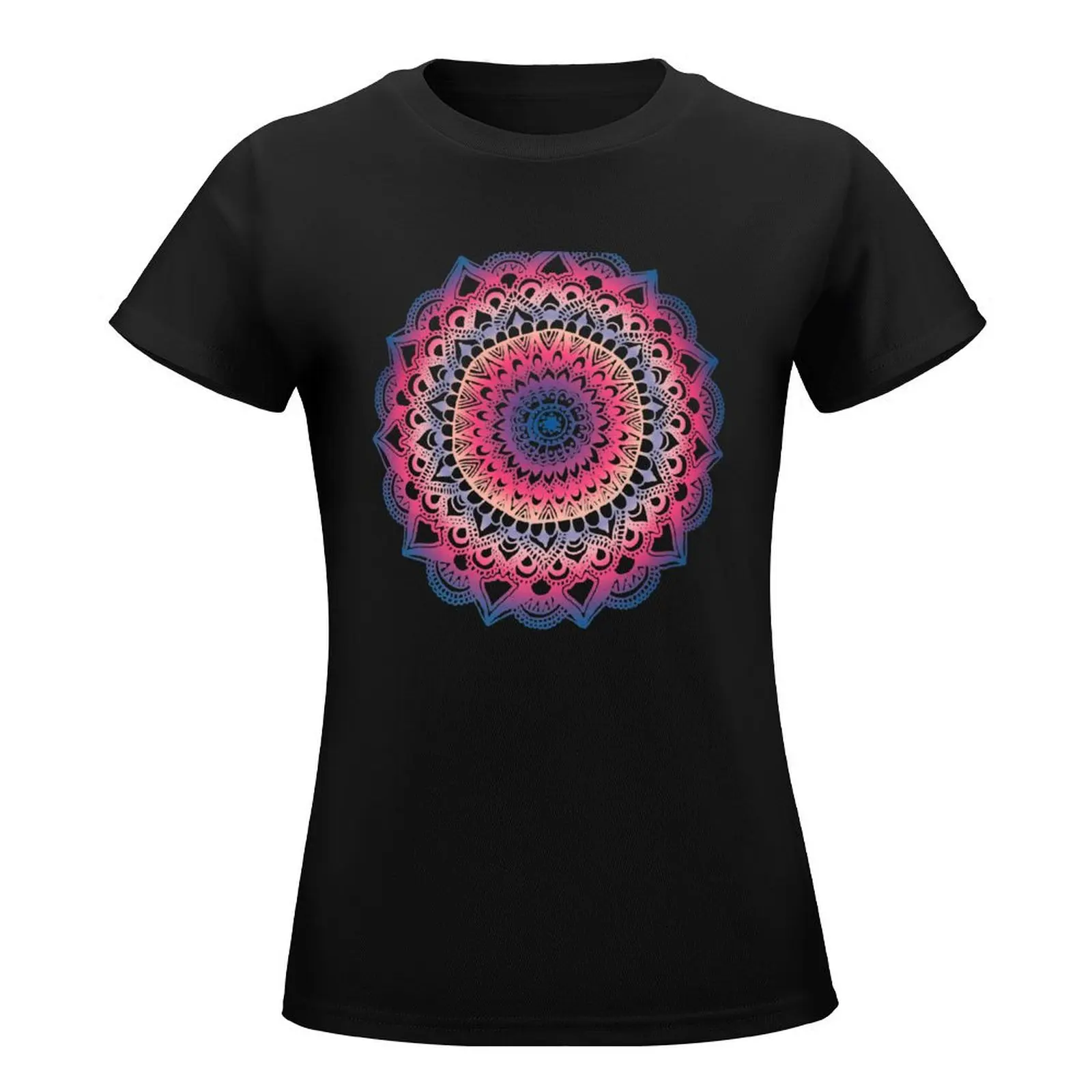 Ocean Sunset Mandala T-Shirt cute clothes Aesthetic clothing t shirts for Women graphic