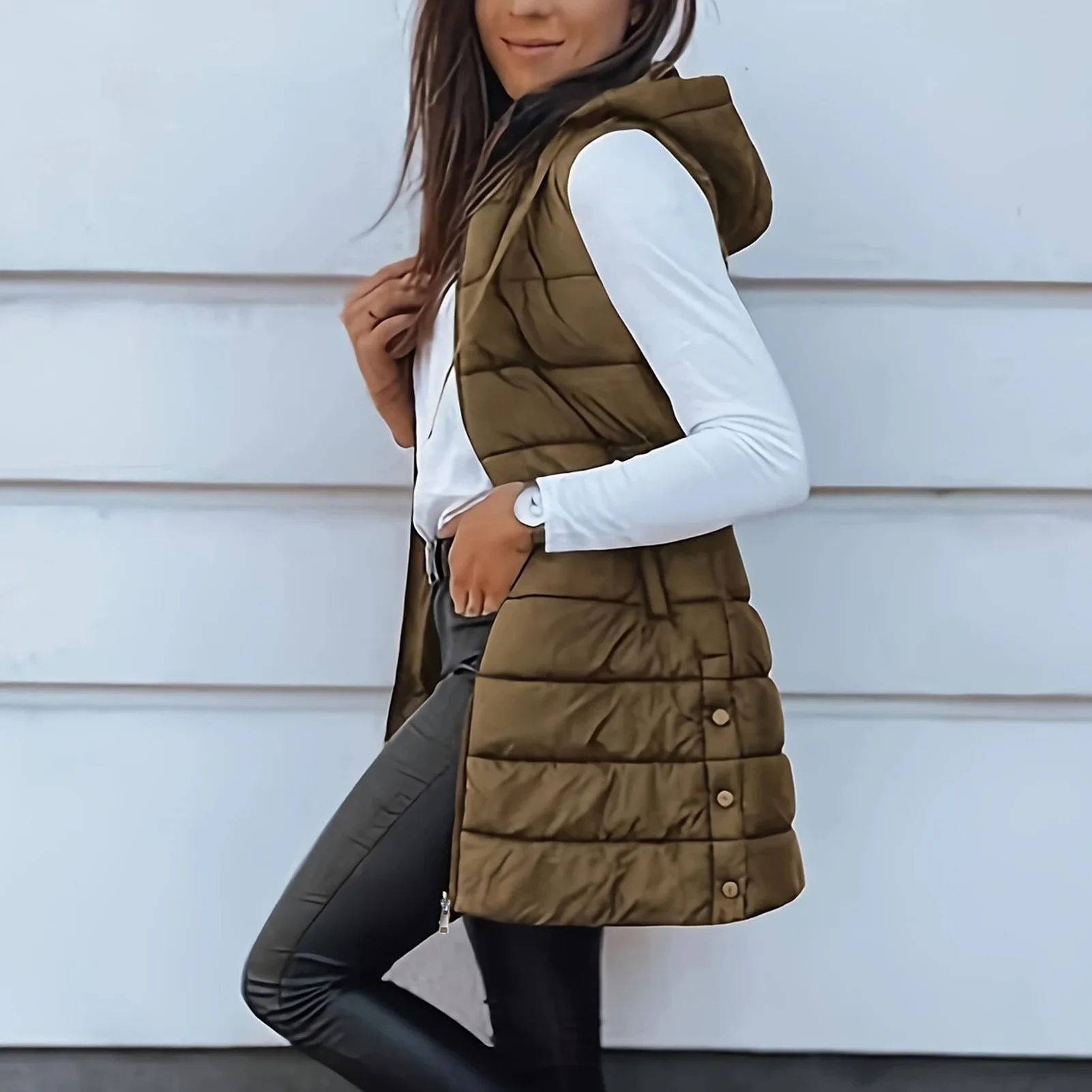 

2025 Autumn Winter Women Parka Down Cotton Jackets Casual Thick Warm Hooded Coat Zippers Loose Female Outwear Jacket parkas