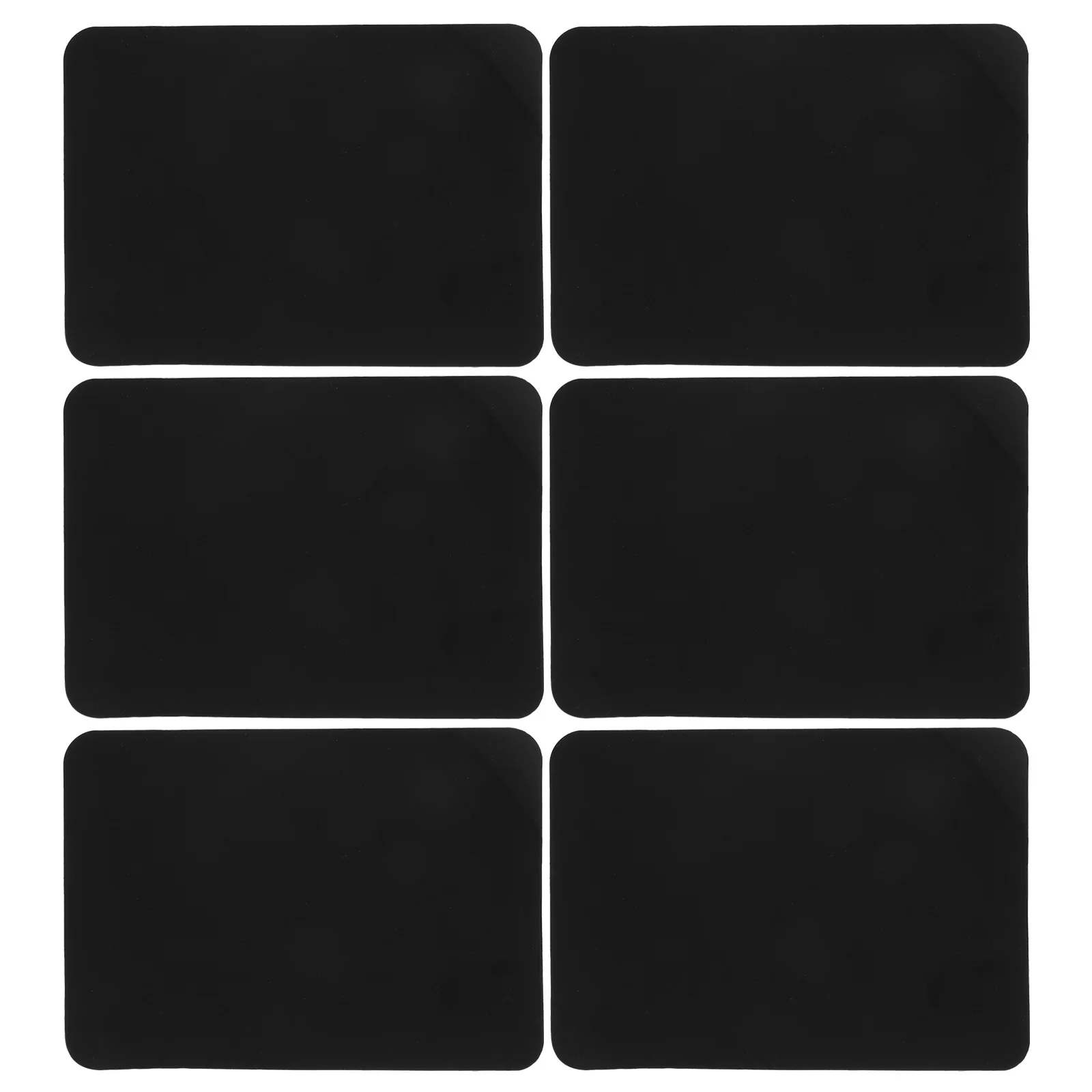 

6pcs Price Boards Boards Accessories Erasable Supermarket Rewritable Tags Black PVC Shelf Labels Display Signs