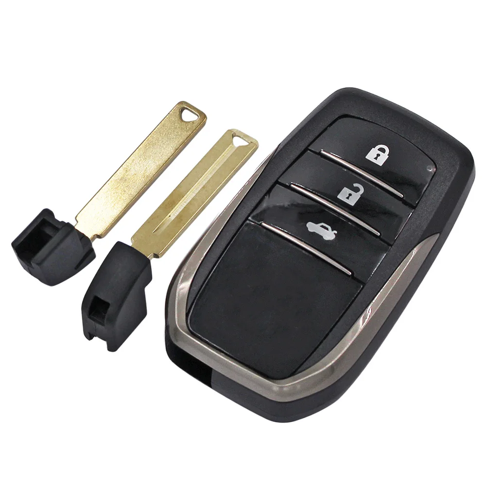 Ecusells 2/3/4 Buttons Remote Key Shell Case for Toyota RAV4 Hilux Land Cruiser Innova Vellfire SW4 Fit XM38 XSTO01EN LT20 Board