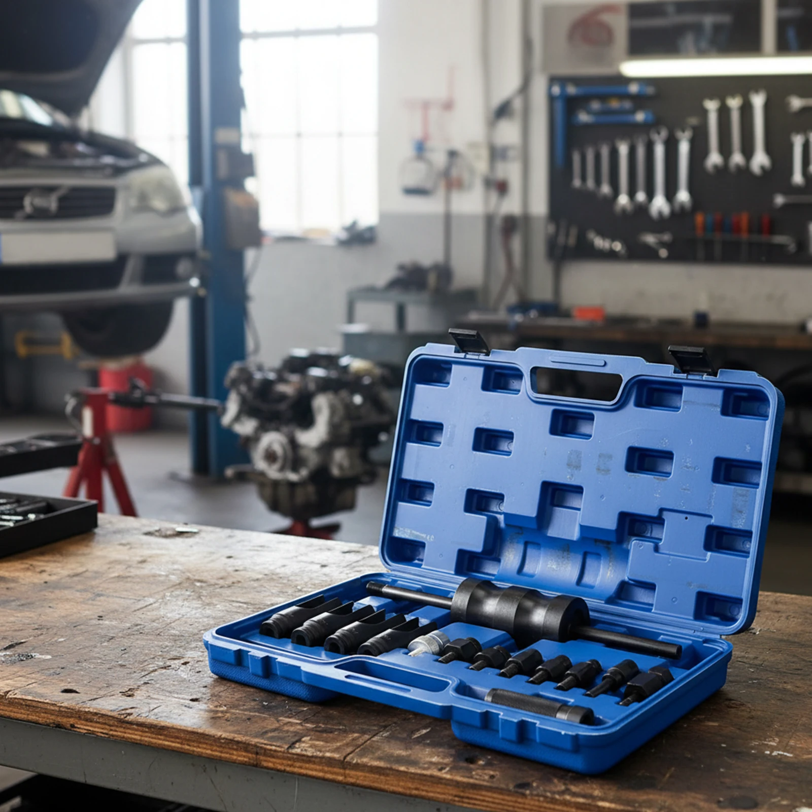 

14pcs Injection Puller Extractor Kit Tool Injector Remover Common Rail Adaptor for Bosch Delphi Siemens