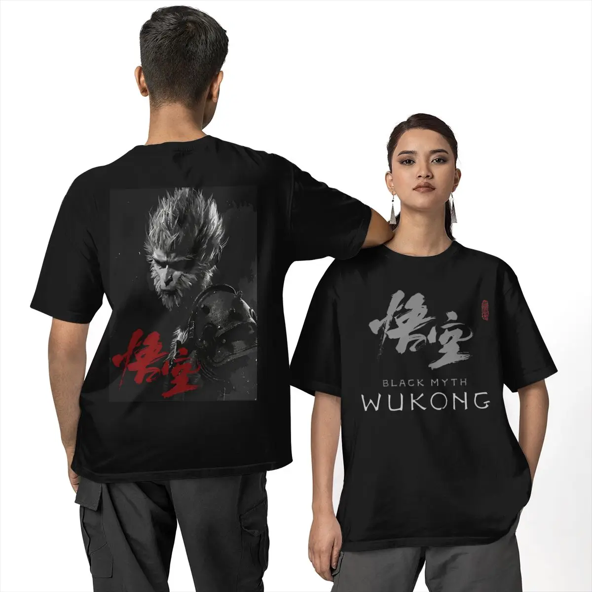 

Men's Black Myth Wukong T-Shirts 100 Cotton Clothes Beach Streetwear Short-Sleeve T Shirt O Neck Popular Tee Shirt New Arrival