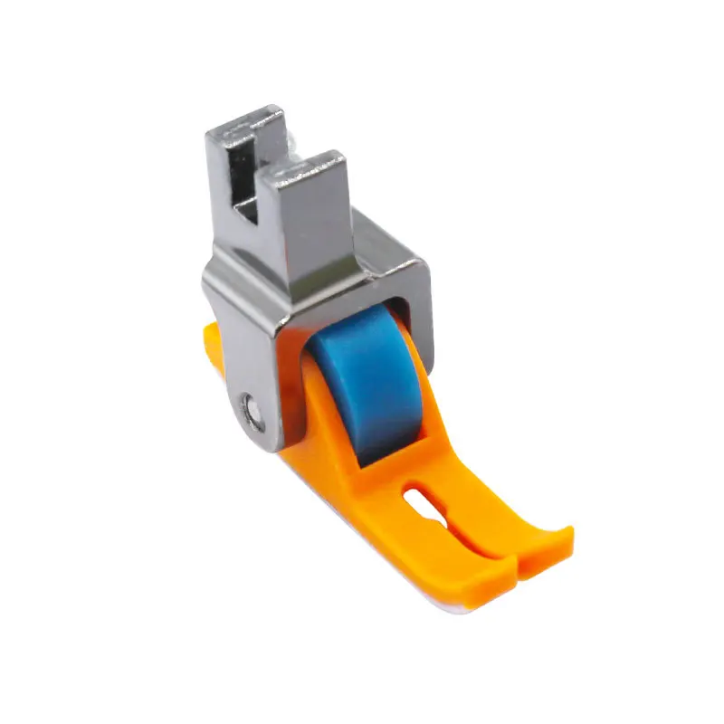 

Новая цветная тефлоновая узкая роликовая прижимная лапка, универсальная прижимная лапка без ткань, плоская прижимная лапка для автомобильной швейной машины