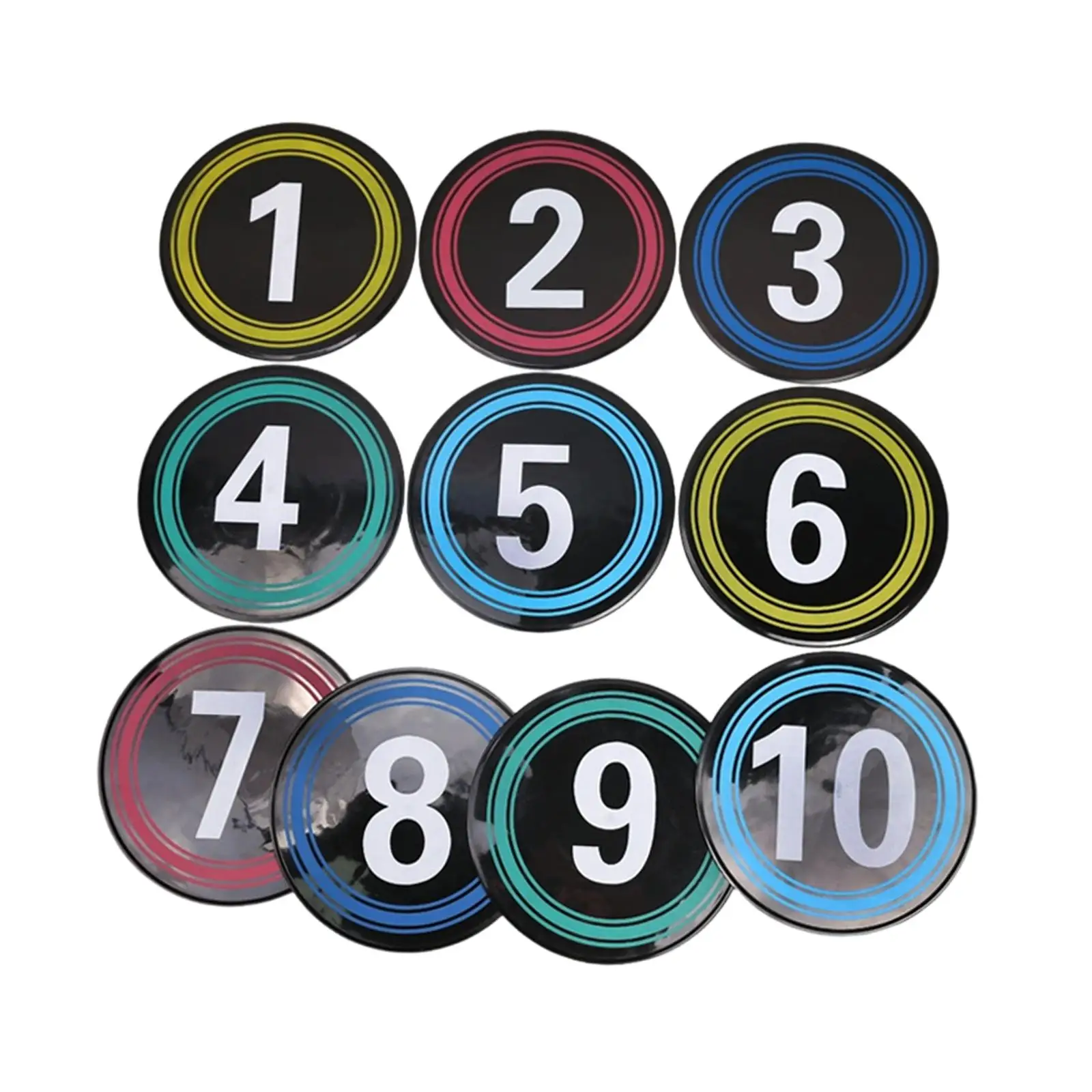 

Набор из 10 маркеров для баскетбольной площадки: разметка для тренировок, развития скорости и ловкости, маркеры для пола, тренировочный коврик для корта