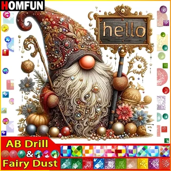 HOMFUN 페어리 더스트 AB 5D DIY 다이아몬드 자수 풀 디스플레이, 만화 산타 다이아몬드 페인팅, 사각형 및 원형 라인스톤 장식 아트 Best5 HOMFUN 페어리 더스트 AB 5D DIY 다이아몬드 자수 풀 디스플레이, 만화 산타 다이아몬드 페인팅, 사각형 및 원형 라인스톤 장식 아트 Best5