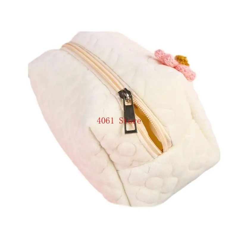 

Fashionable Floral Makeup Bag Soft Cosmetic Toiletry Bags for Women and Girls