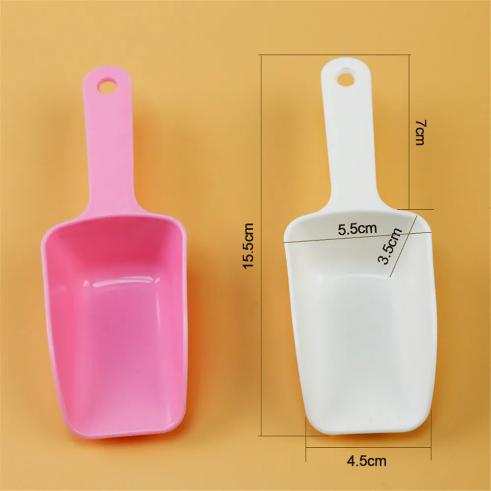 Multi-Purpose Plastic Kitchen Ice Scoops Bar Scoop for Canisters Flour Powders Dry Foods Candy Pop Corn Coffee Beans